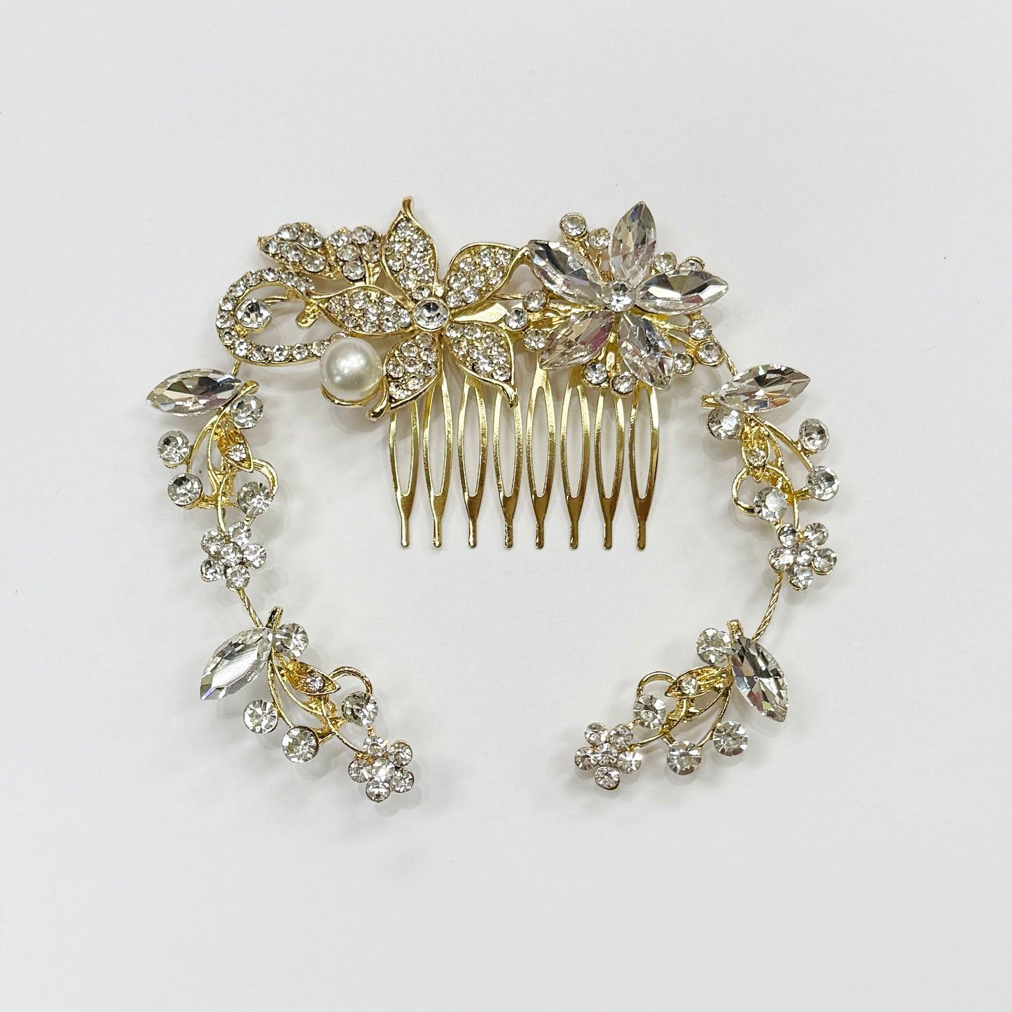 Comb Hair Piece Floral Prom Bridal Hair Pin