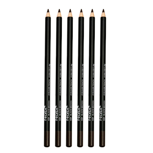 Black Brown Nabi Eyeliner Pencils (6 pc or 12 pc sets)