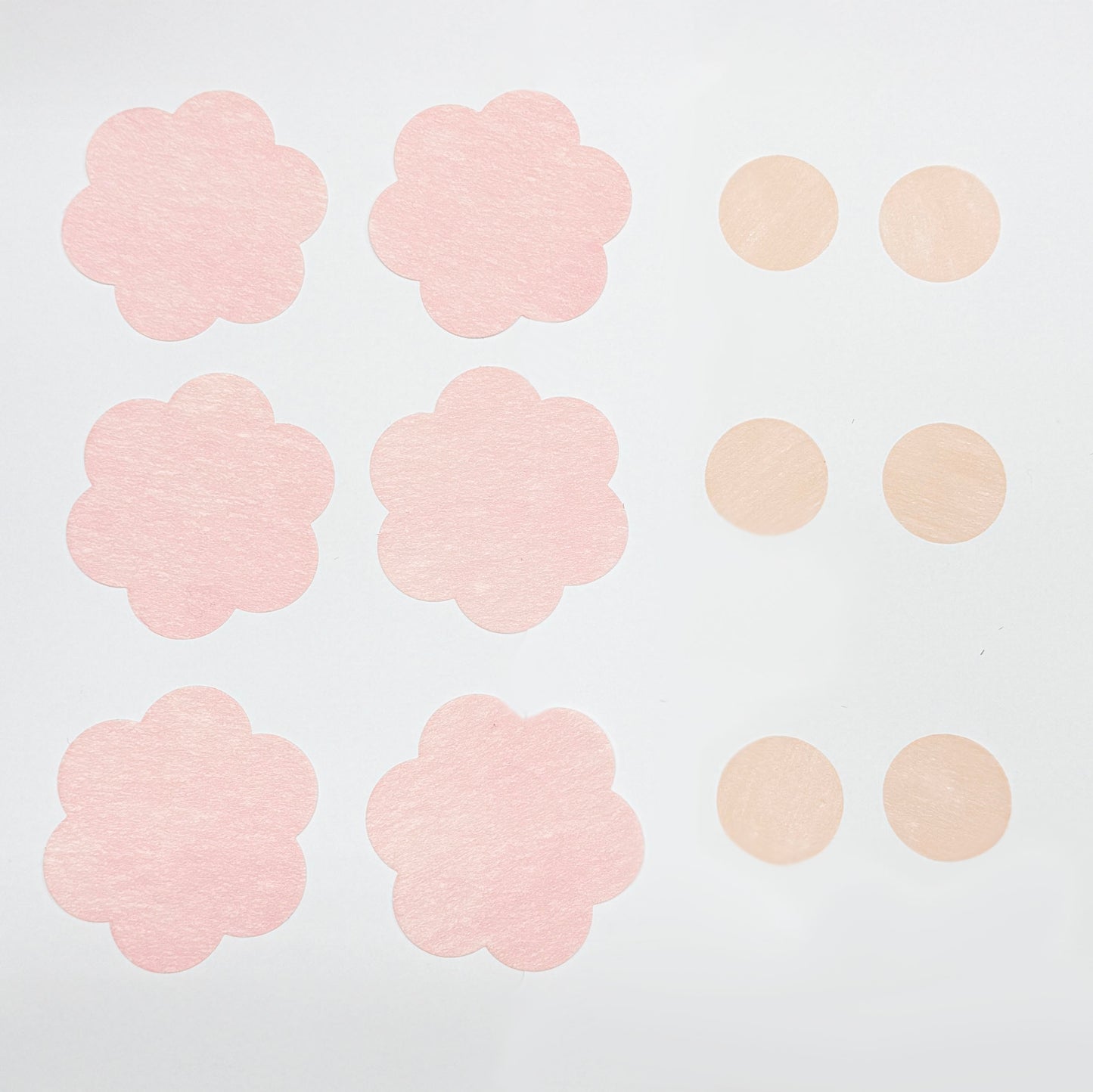 Made in Korea Adhesive Fabric Breast Petals Pasties Covers (3 Pairs)