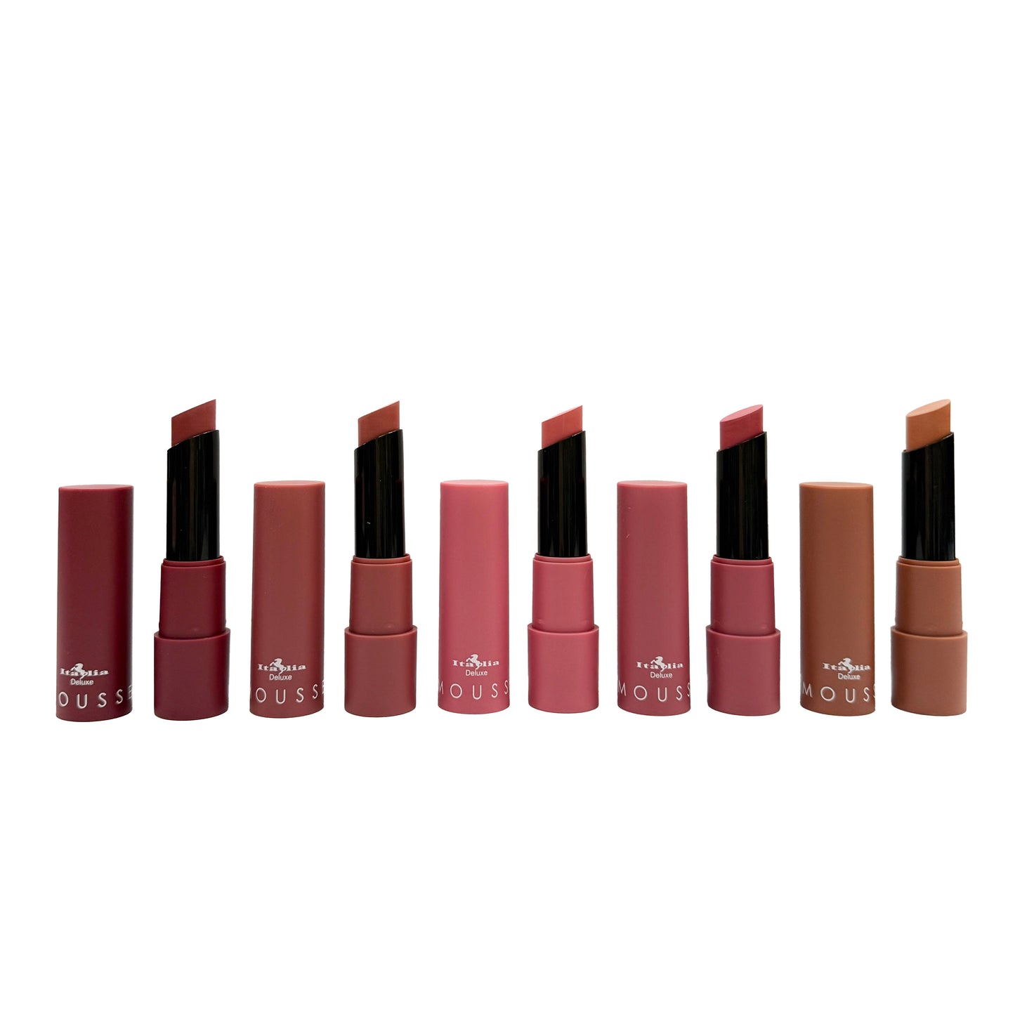 Italia Deluxe Mousse Matte Lipstick Set - Top Five - Soft Serve (New Ver. of Modest Mauves)