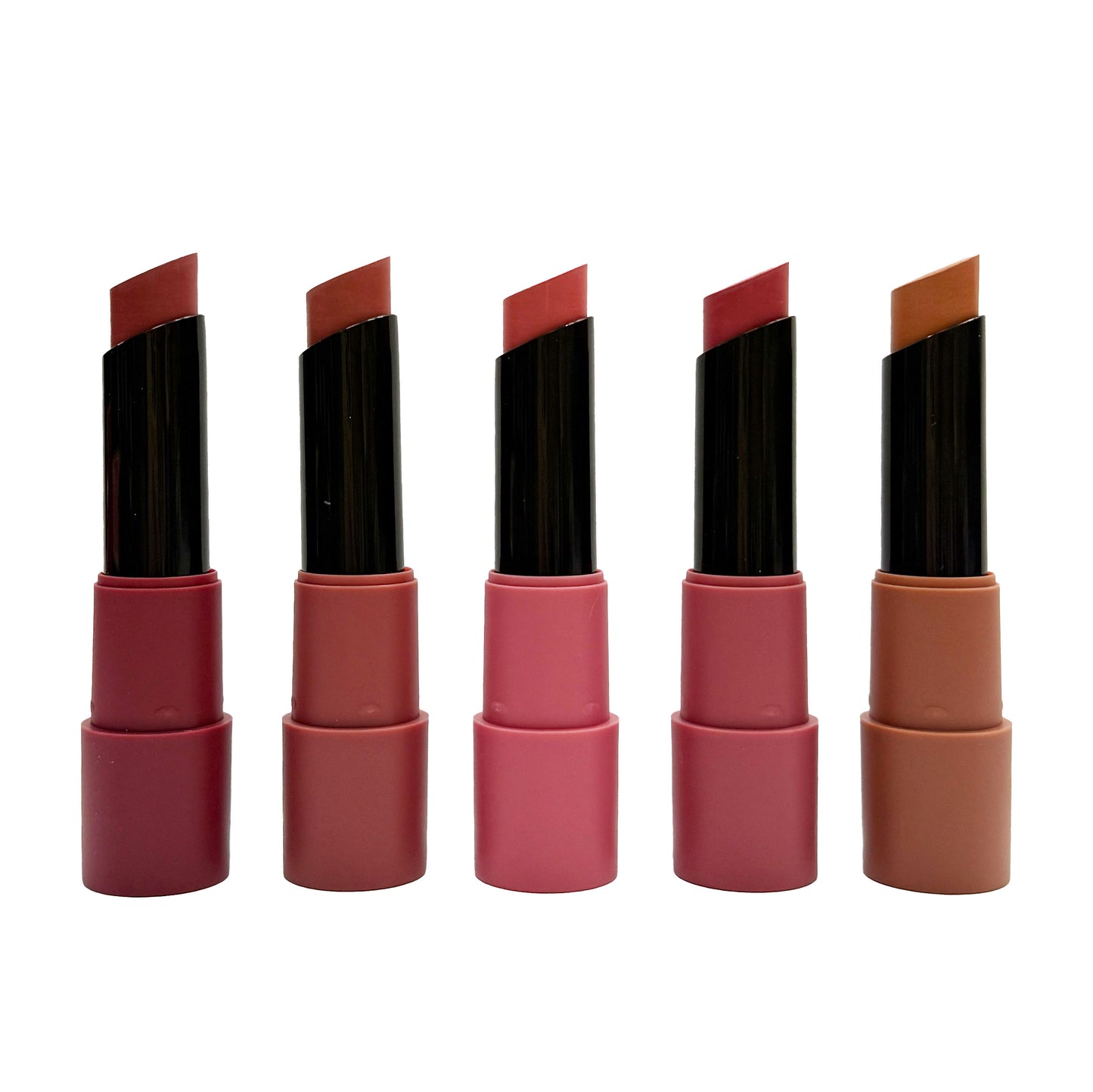 Italia Deluxe Mousse Matte Lipstick Set - Top Five - Soft Serve (New Ver. of Modest Mauves)