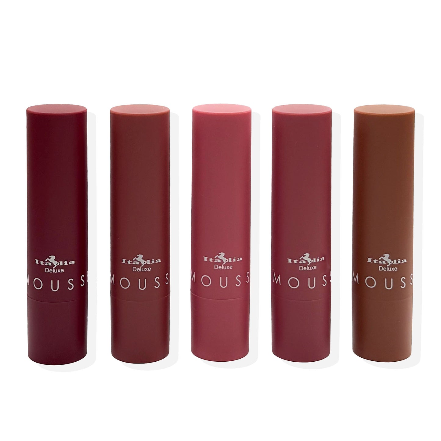 Italia Deluxe Mousse Matte Lipstick Set - Top Five - Soft Serve (New Ver. of Modest Mauves)