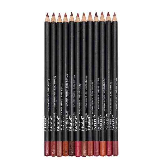 Nabi Lip Liner Pencil Set of 12 [Favorites] - 7 inches