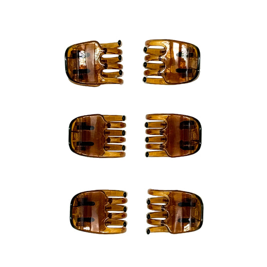 Small Simple Claw Clips - Set of 6
