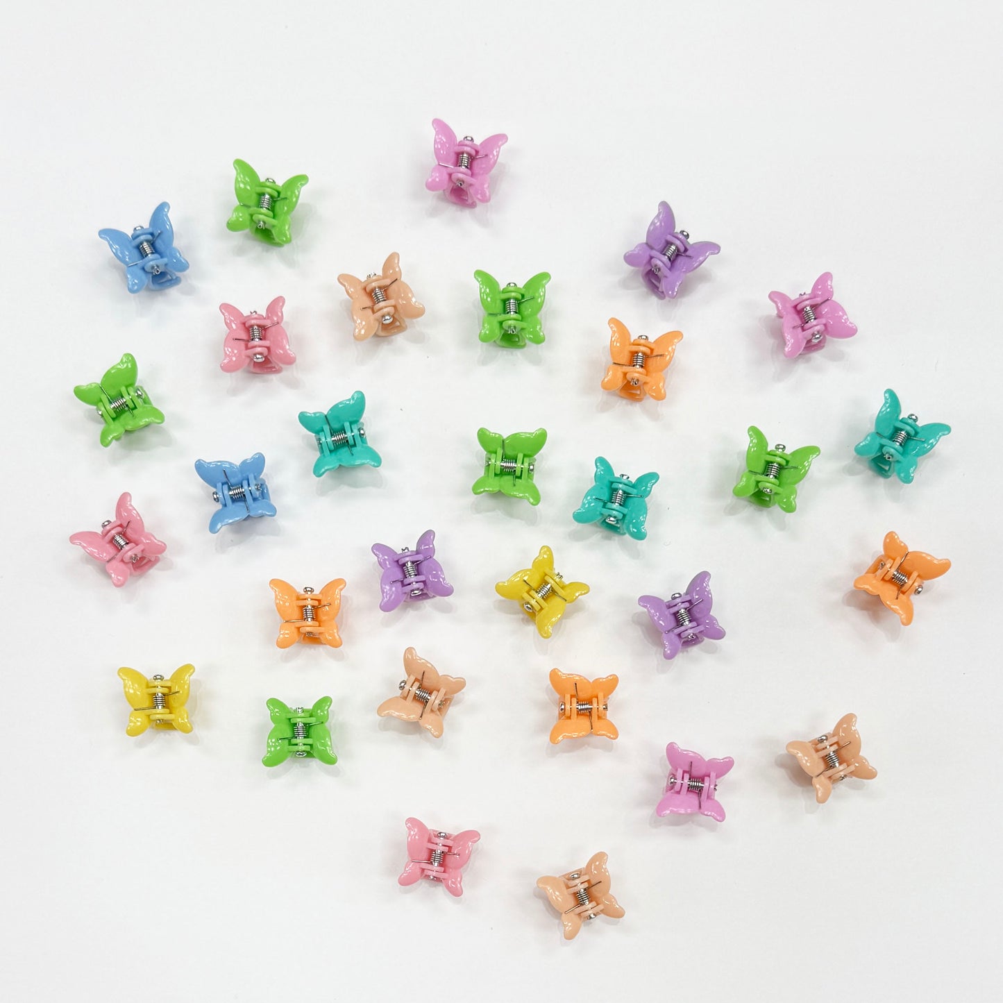 Mini Pastel Butterfly Claw Clips - Pack of 30