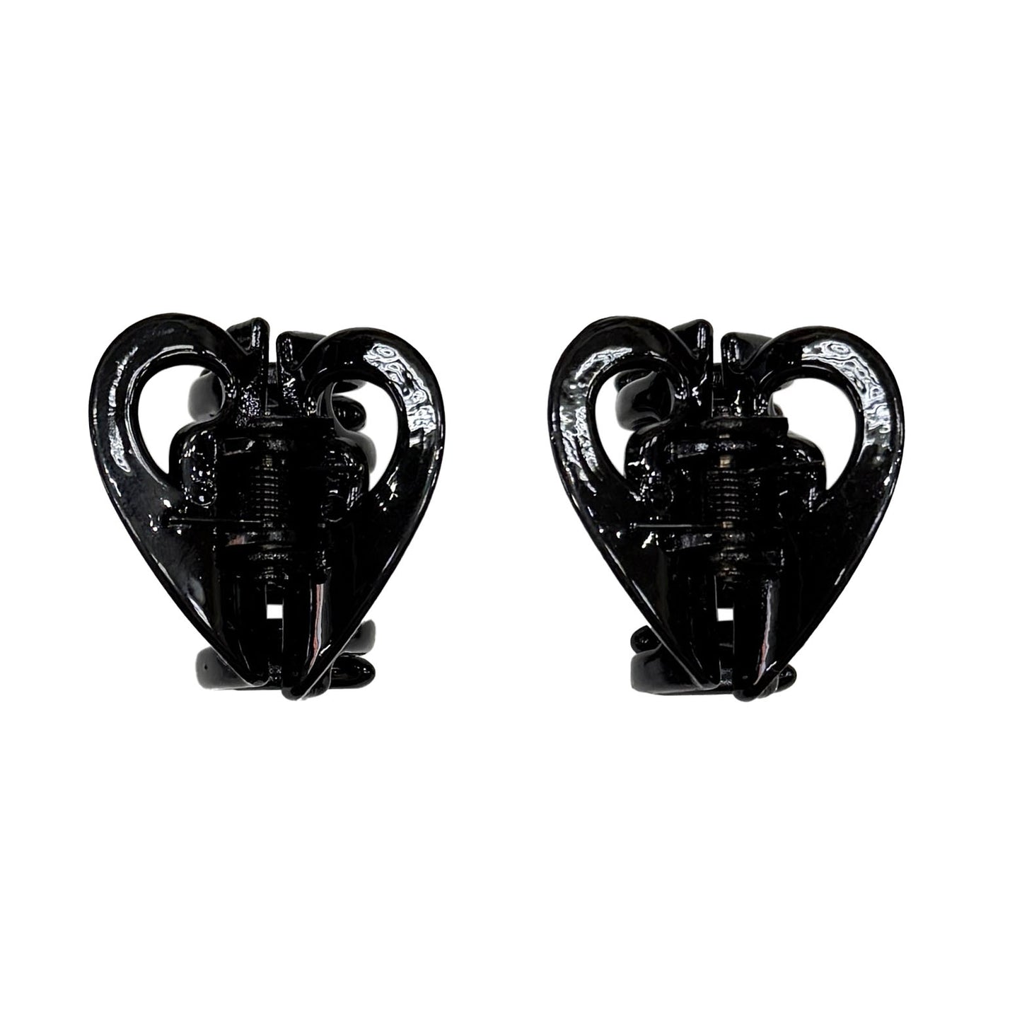 Small Heart Shaped Claw Clips (Set of Two)