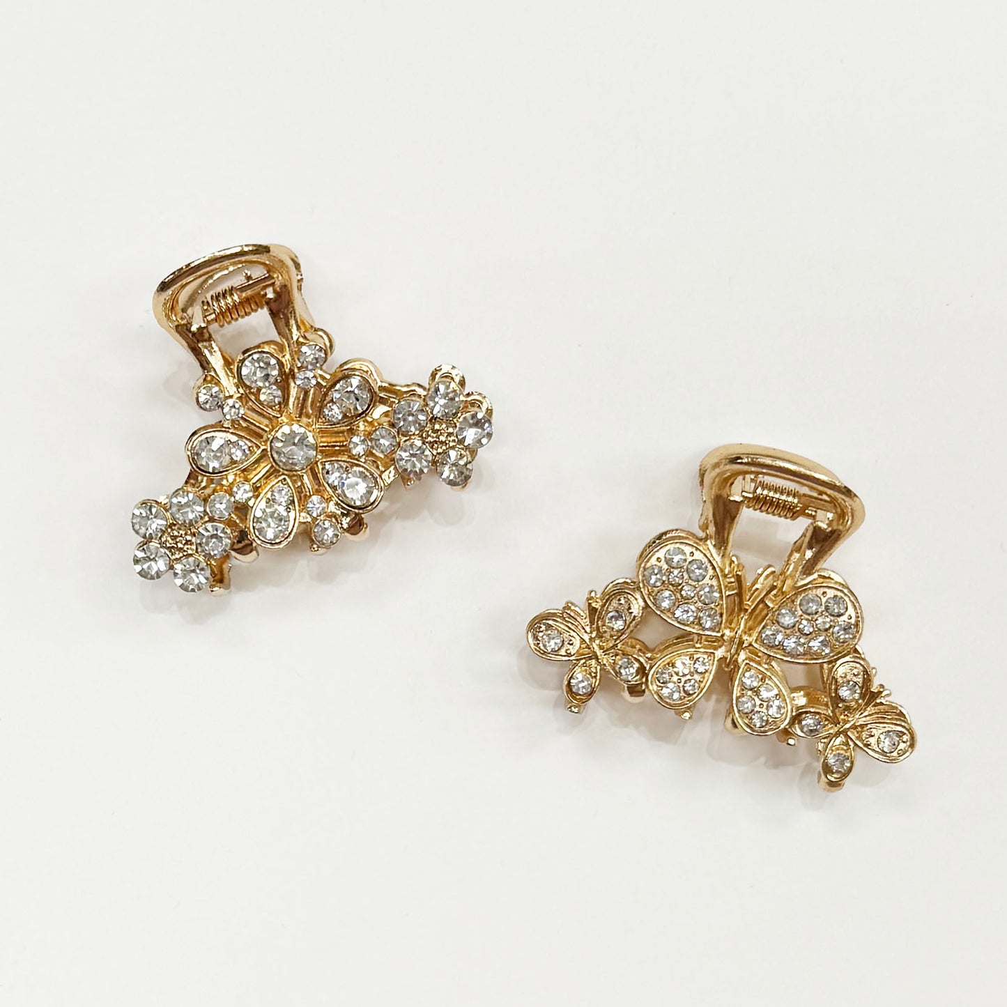 Metal Flower & Butterfly Hair Claw Clips