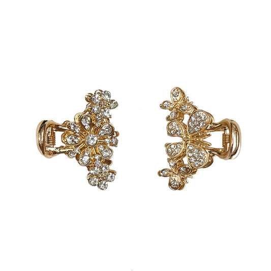 Metal Flower & Butterfly Hair Claw Clips