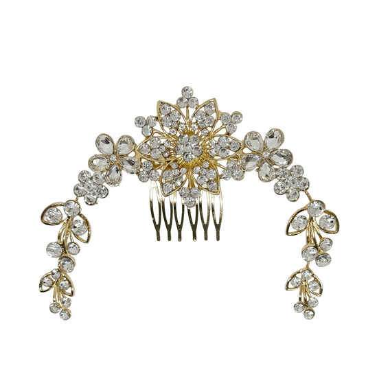 Comb Hair Piece Floral Prom Bridal Hair Pin