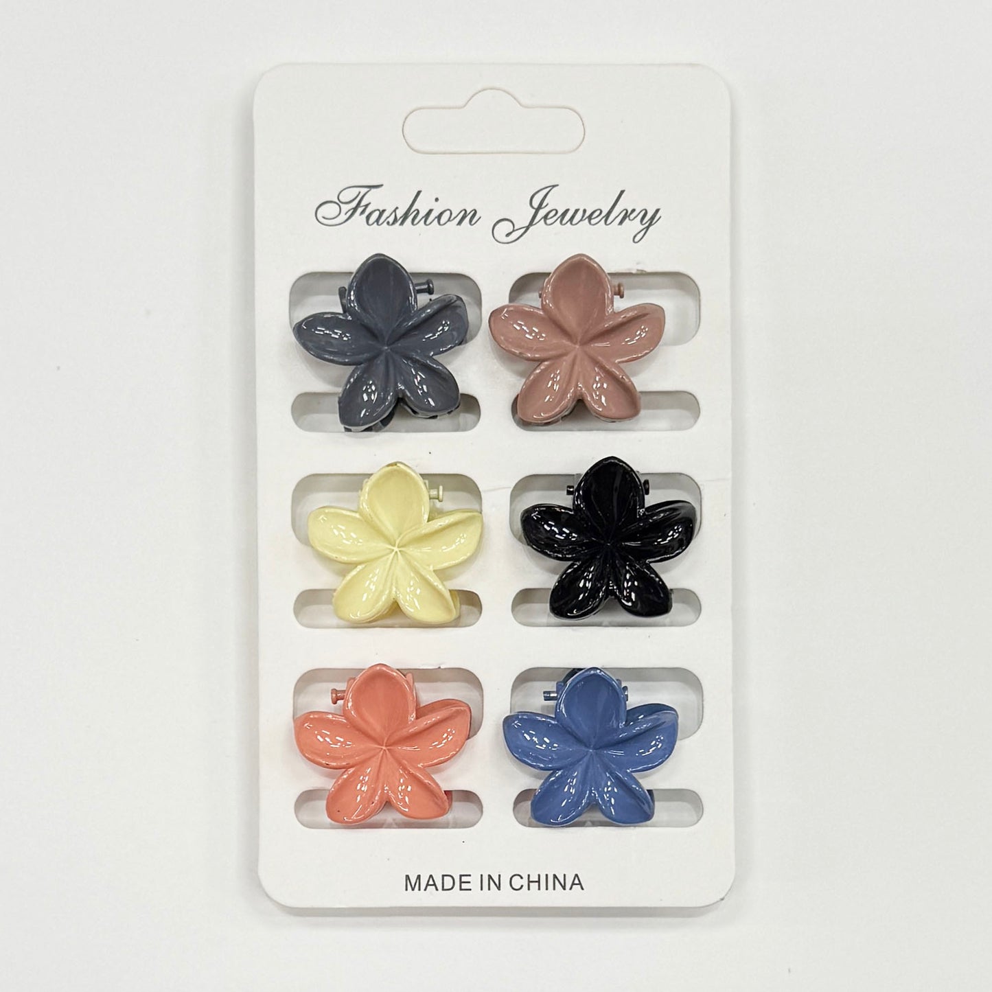 Small Hawaii Flower Claw Clips - Set of 6