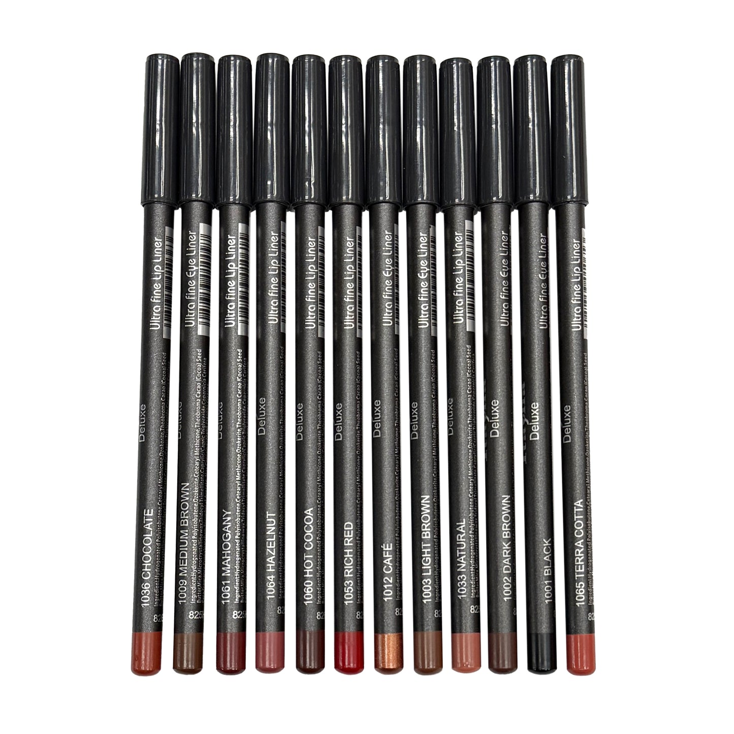 Italia Deluxe Eyeliners & Lipliners (Set of 12)