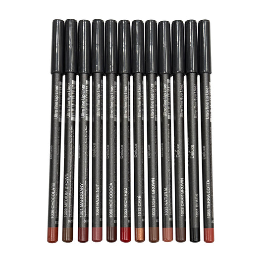 Italia Deluxe Eyeliners & Lipliners (Set of 12)
