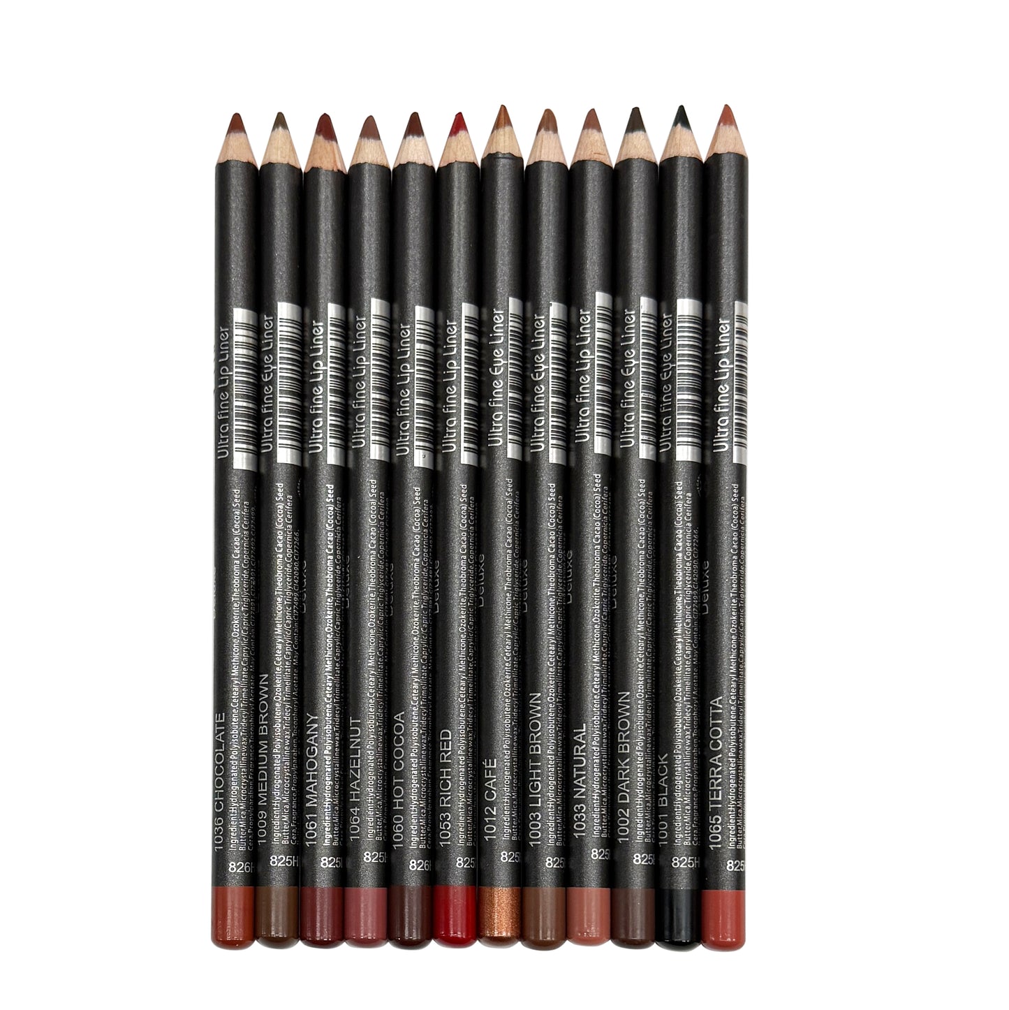 Italia Deluxe Eyeliners & Lipliners (Set of 12)