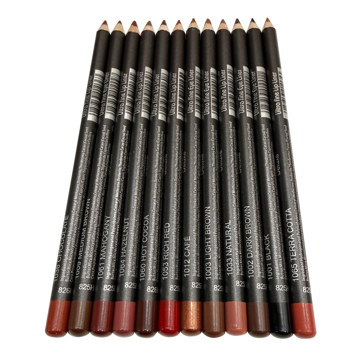 Italia Deluxe Eyeliners & Lipliners (Set of 12)