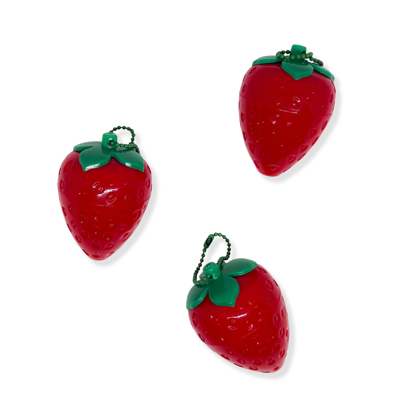 Strawberry Lip Balm (Set of 3) with Applicator