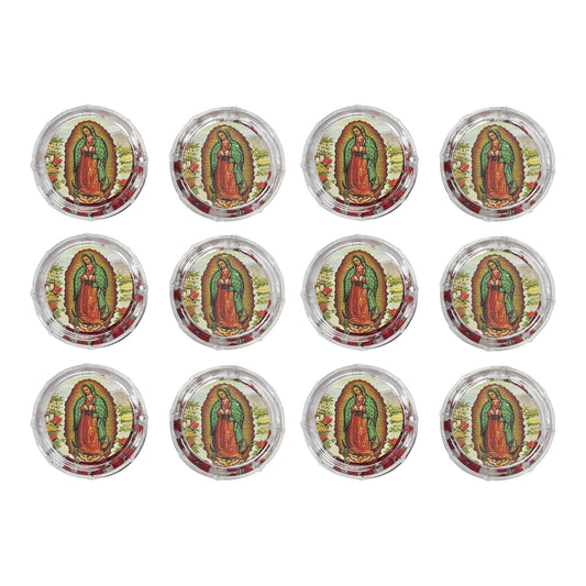 12 Pcs Rosary Necklaces Aromatic in Round Container