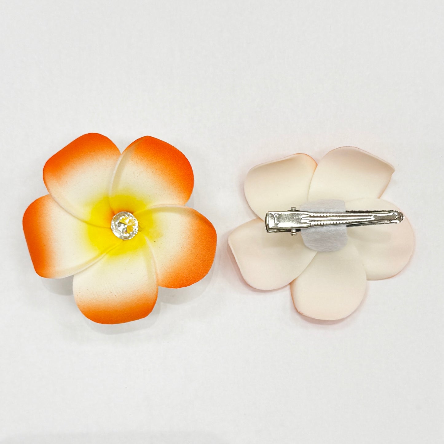 24 pcs Hawaiian Flower Hair Pins with Stones