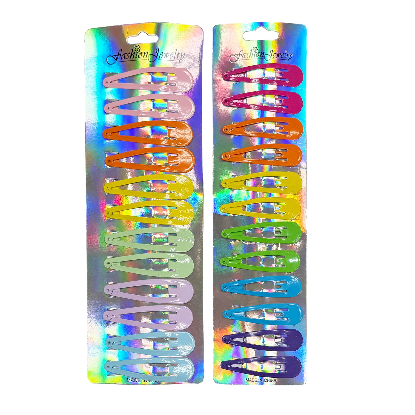 Set of 24 Colorful Snap Pins