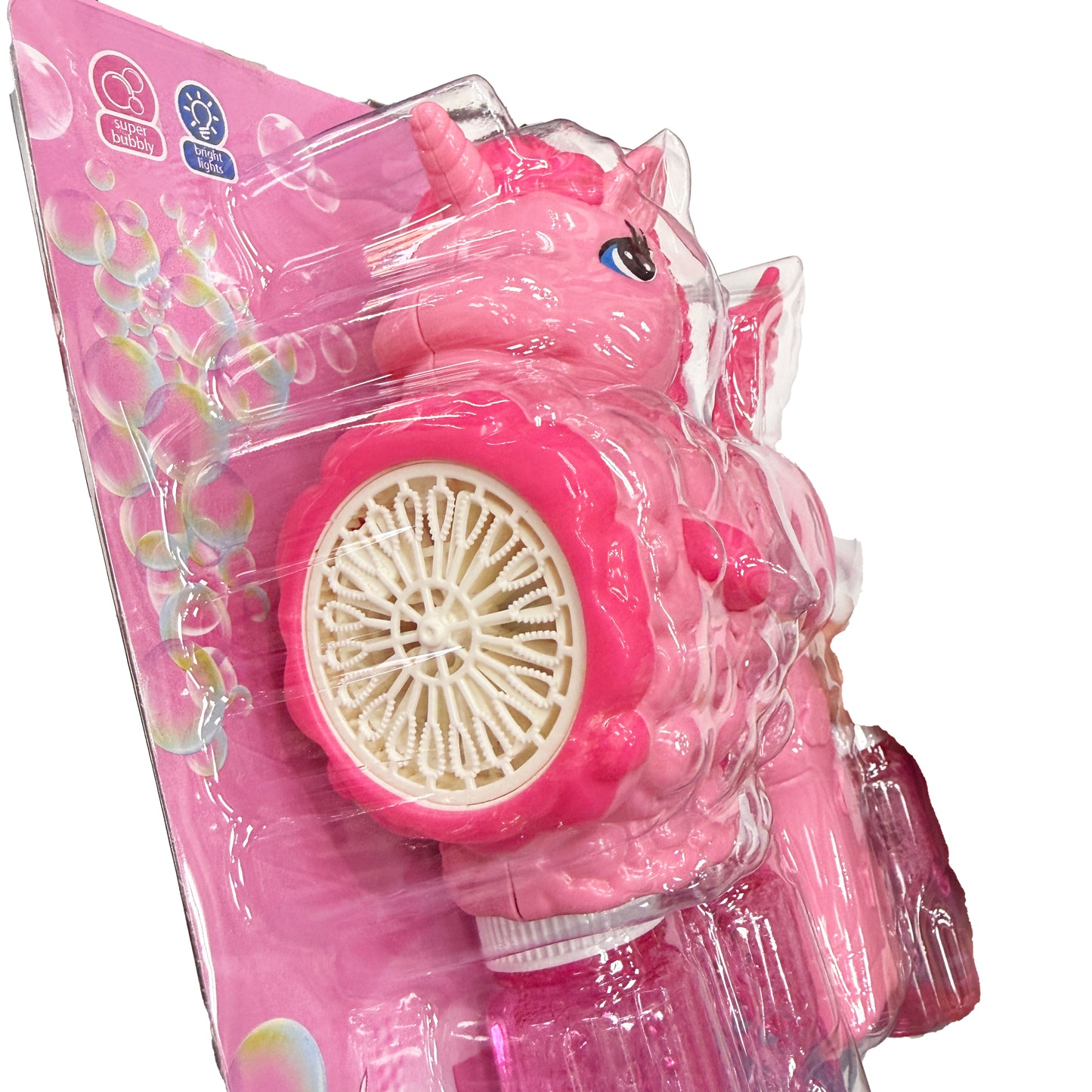 Unicorn Automated Bubble Gun with Ten Holes and Refills