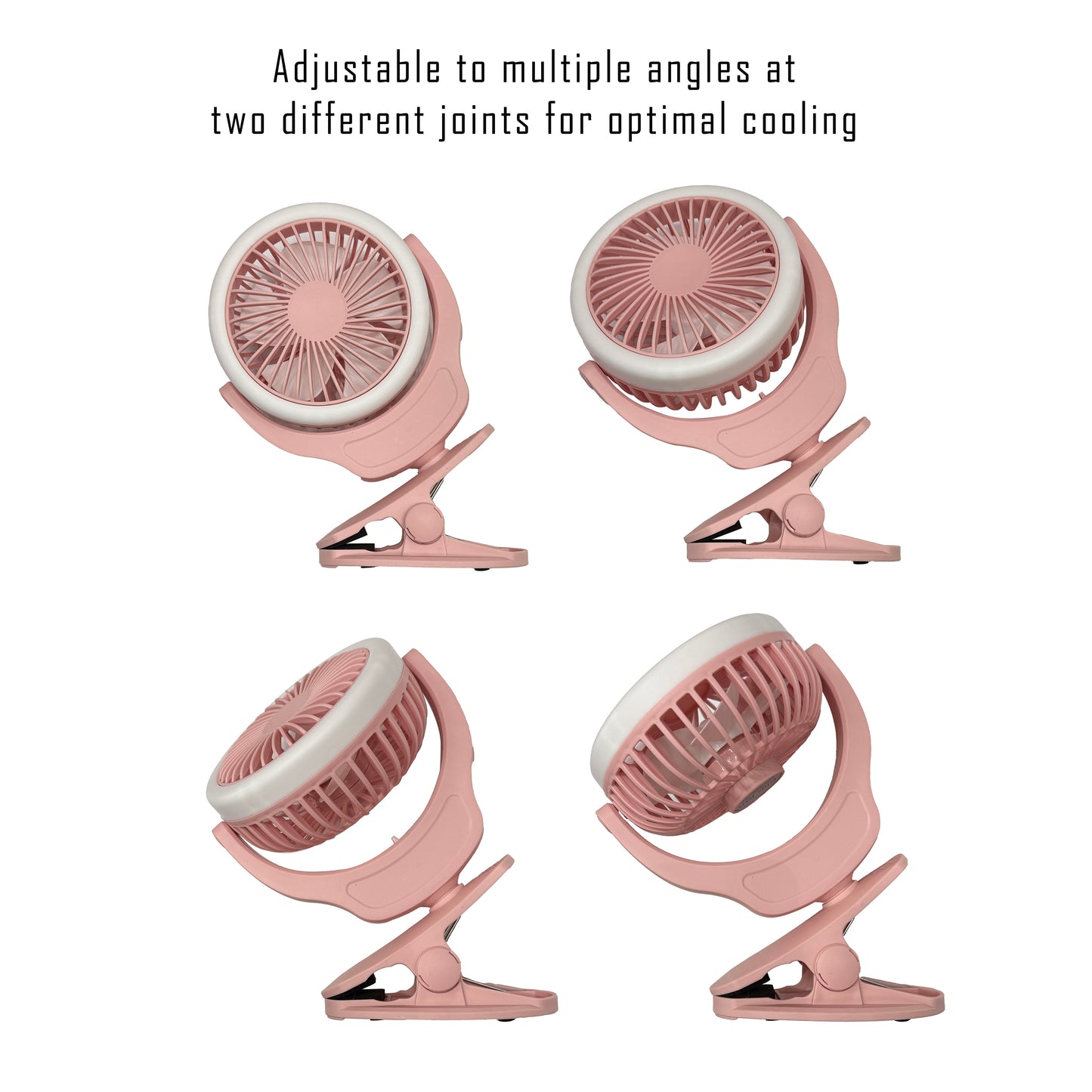 Electric Fan for Desk or Stroller with Clamp Rechargeable