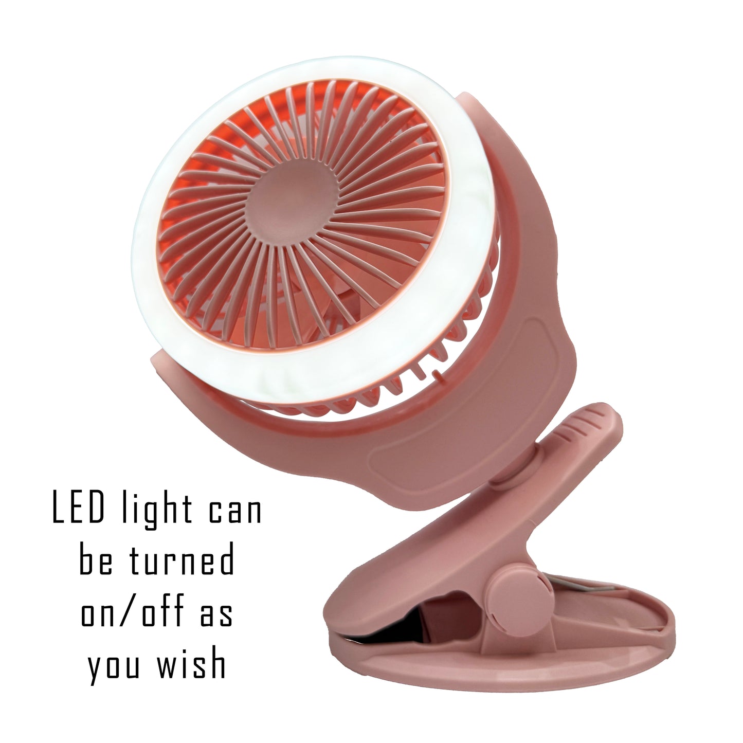 Electric Fan for Desk or Stroller with Clamp Rechargeable