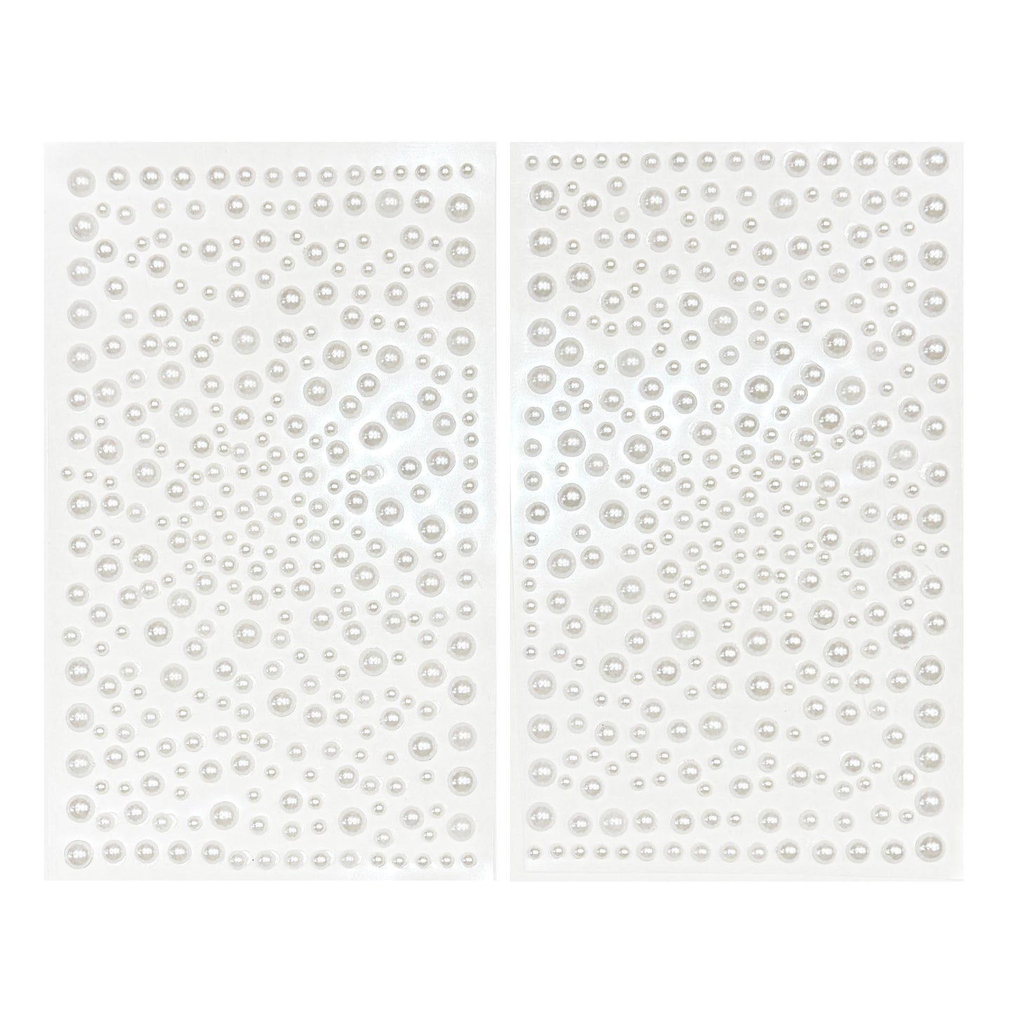 600+ pcs Adhesive Face Pearl Stickers of Various Sizes