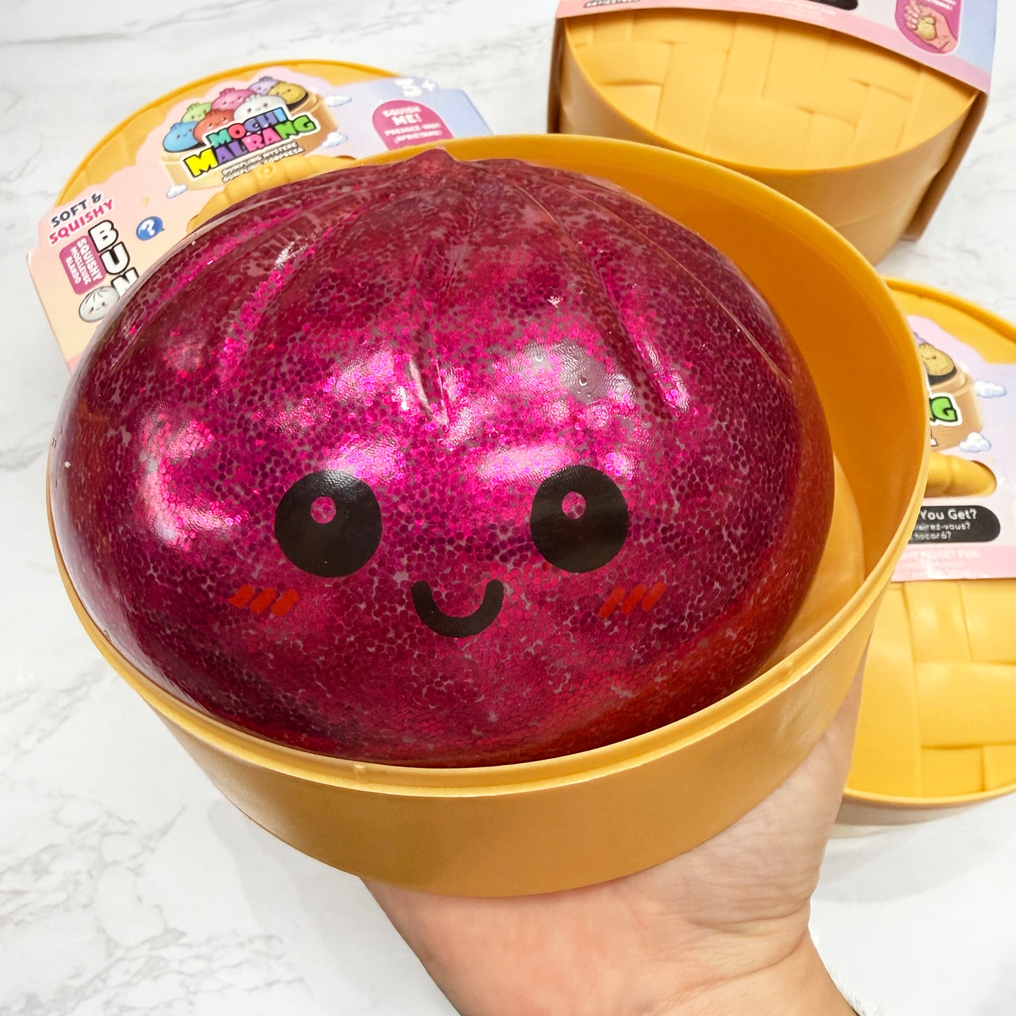 Jumbo 5 inches Squishy Dumpling with Orbeez Mystery Surprise