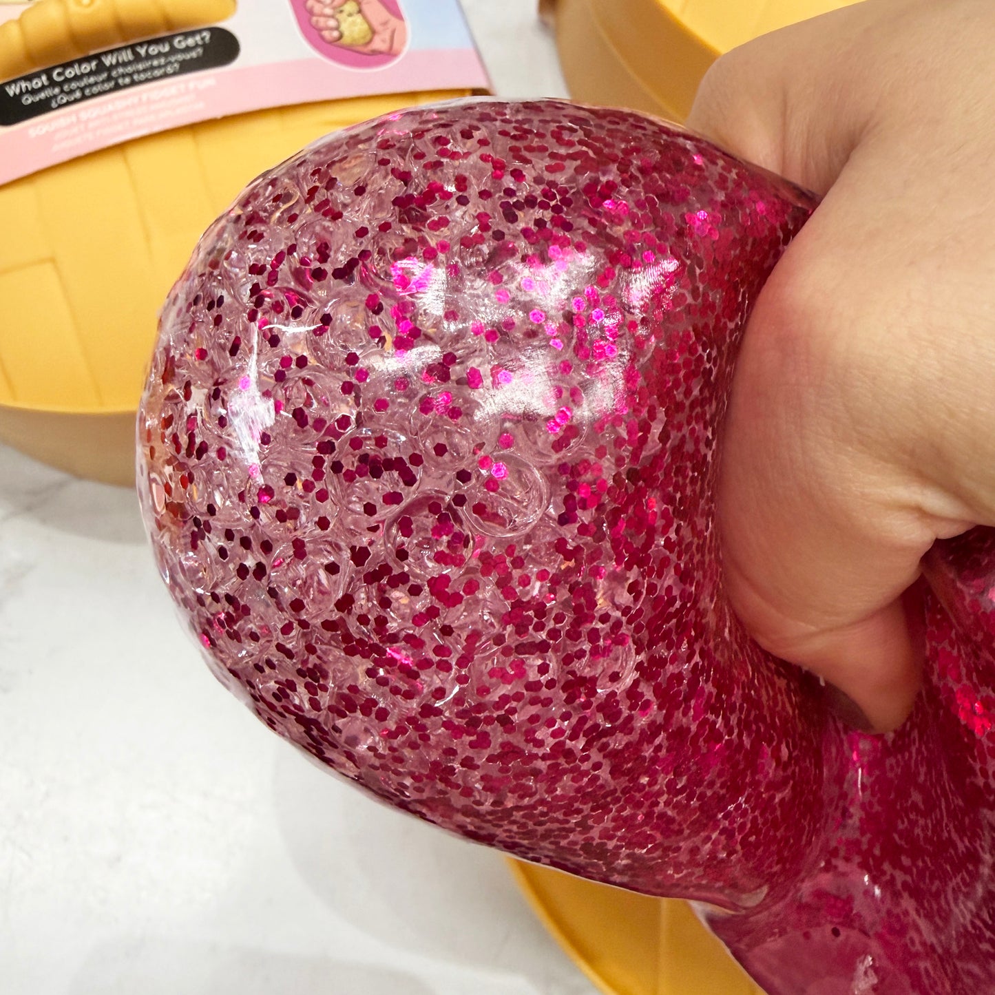 Jumbo 5 inches Squishy Dumpling with Orbeez Mystery Surprise