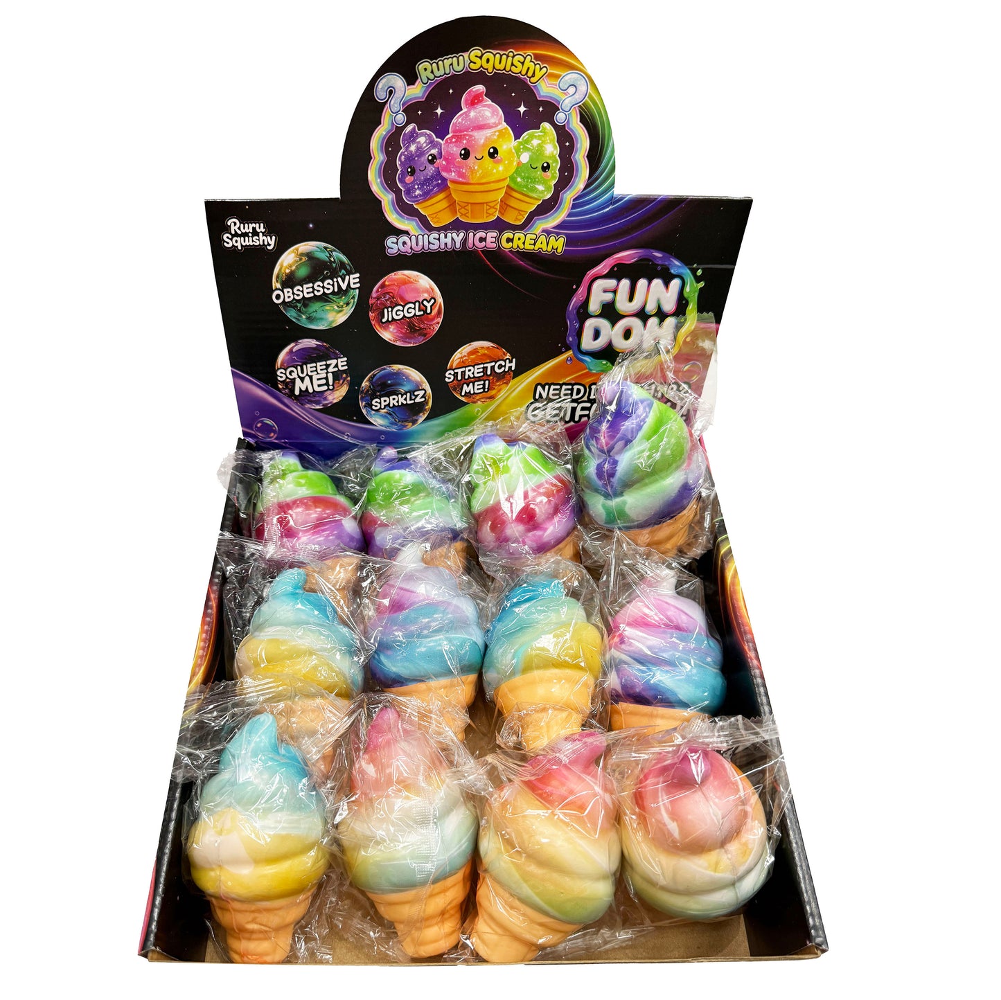 Ice Cream Squishy Toy - Scented & Mixed Colors