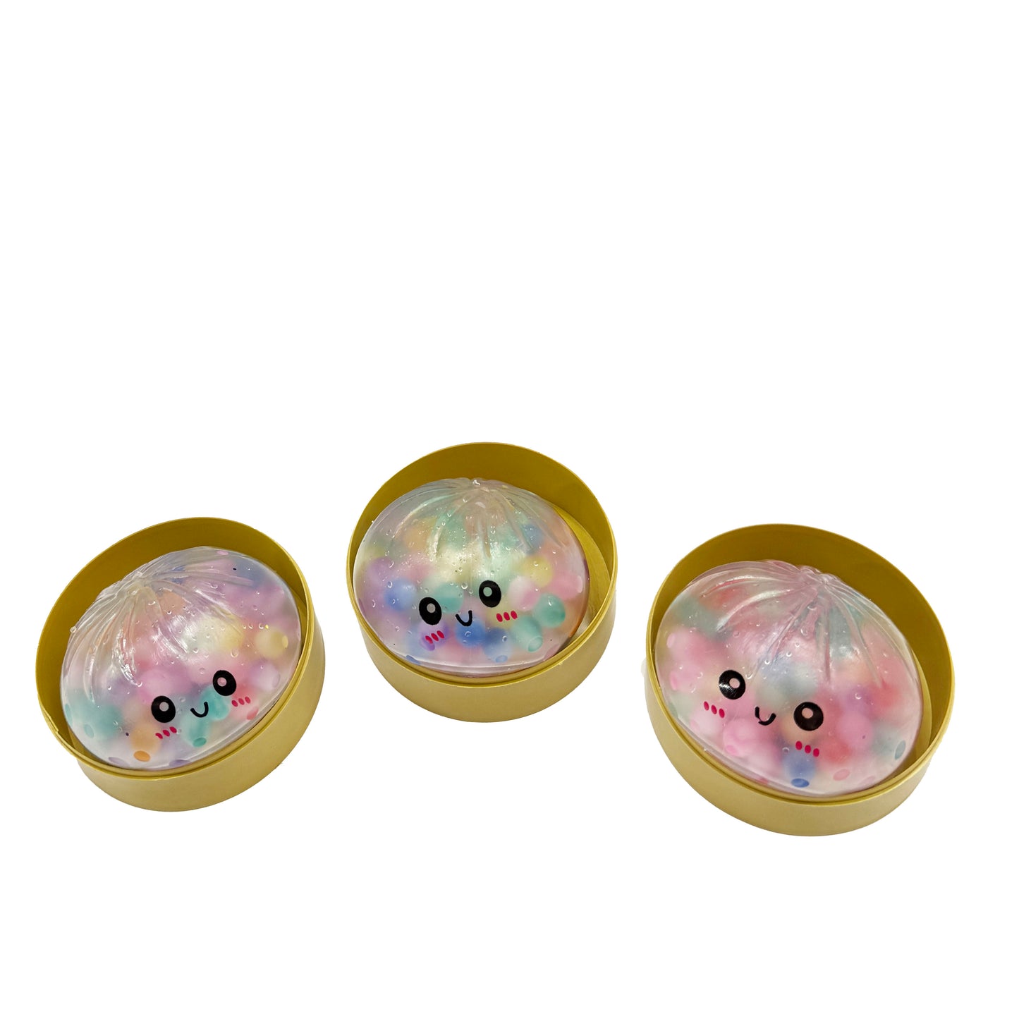 Squishy Dumpling Filled with Colorful Beads