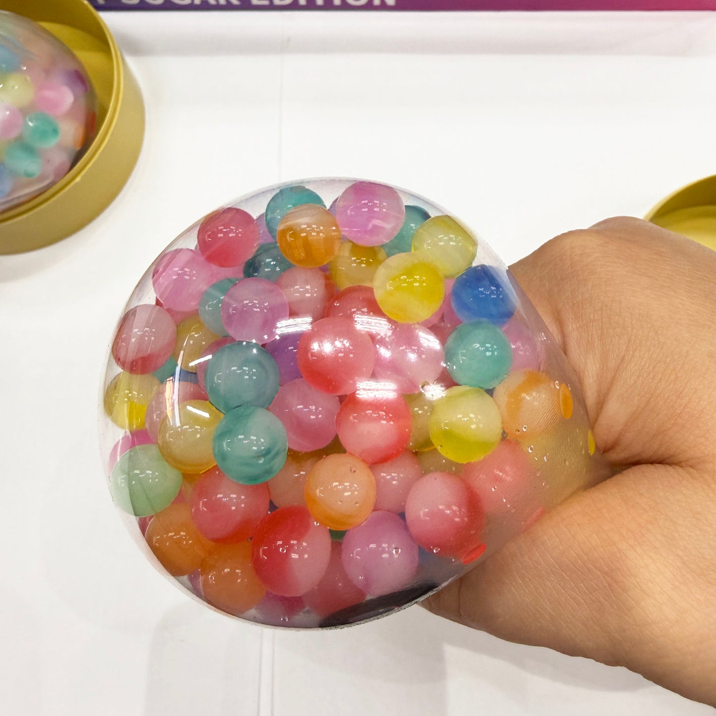 Squishy Dumpling Filled with Colorful Beads
