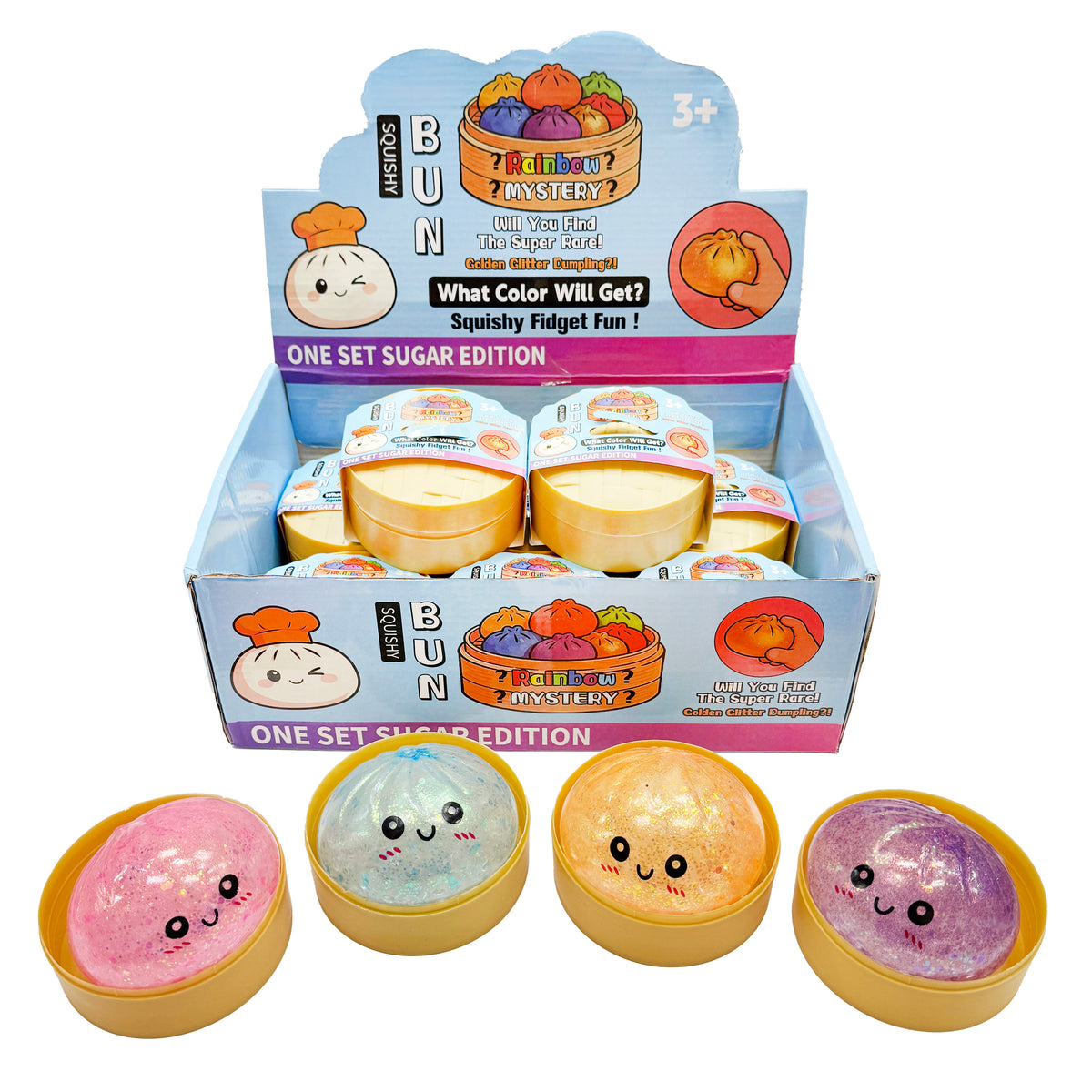 Squishy Dumpling Filled with Beads & LED Light