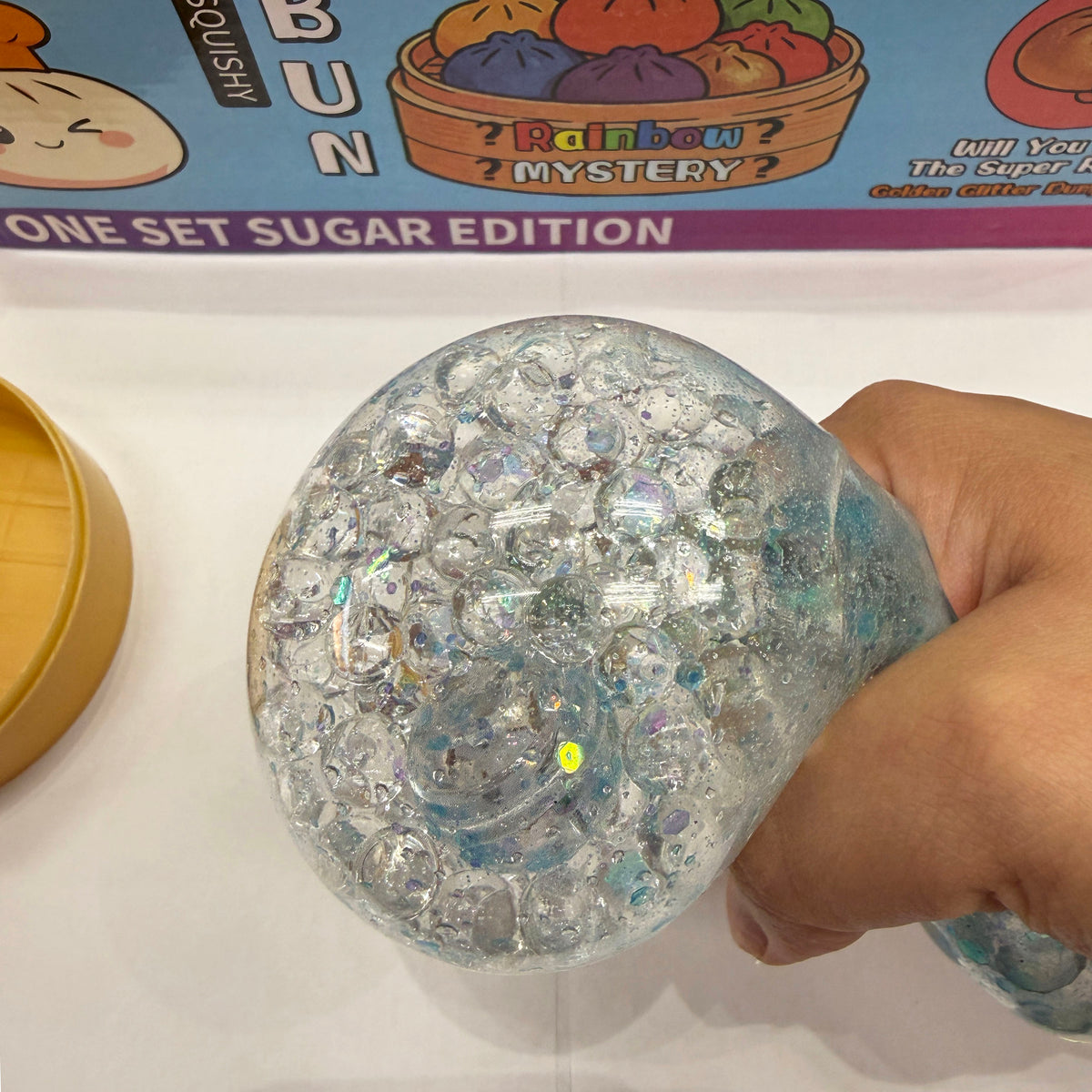 Squishy Dumpling Filled with Beads & LED Light