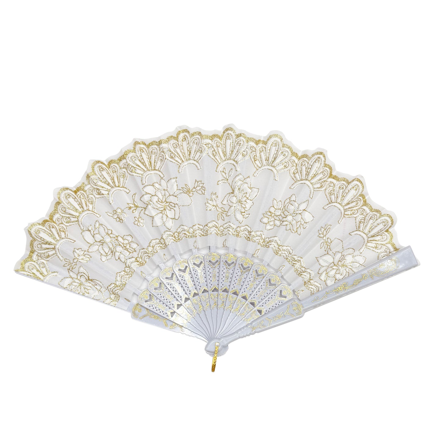 White Folding Fans