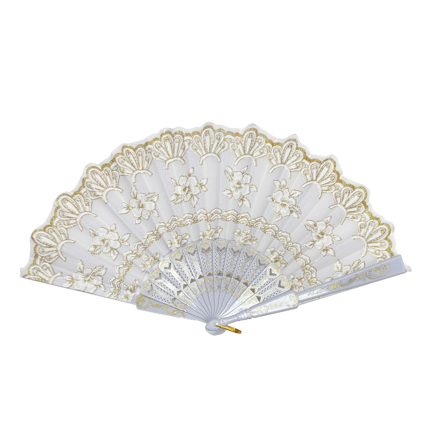 White Folding Fans