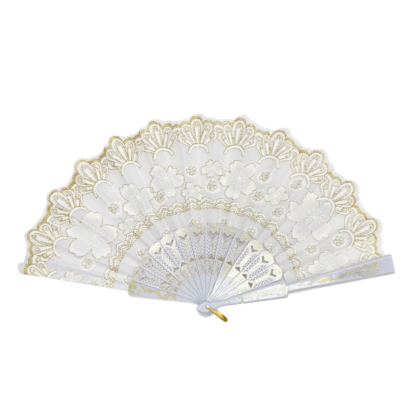 White Folding Fans