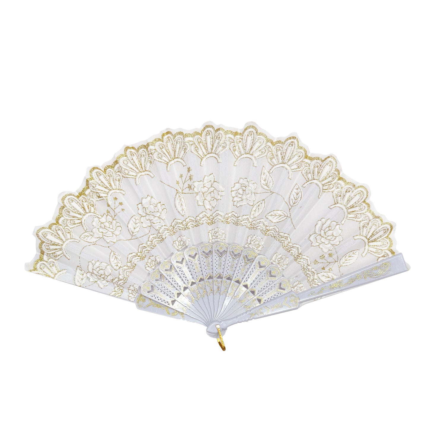 White Folding Fans