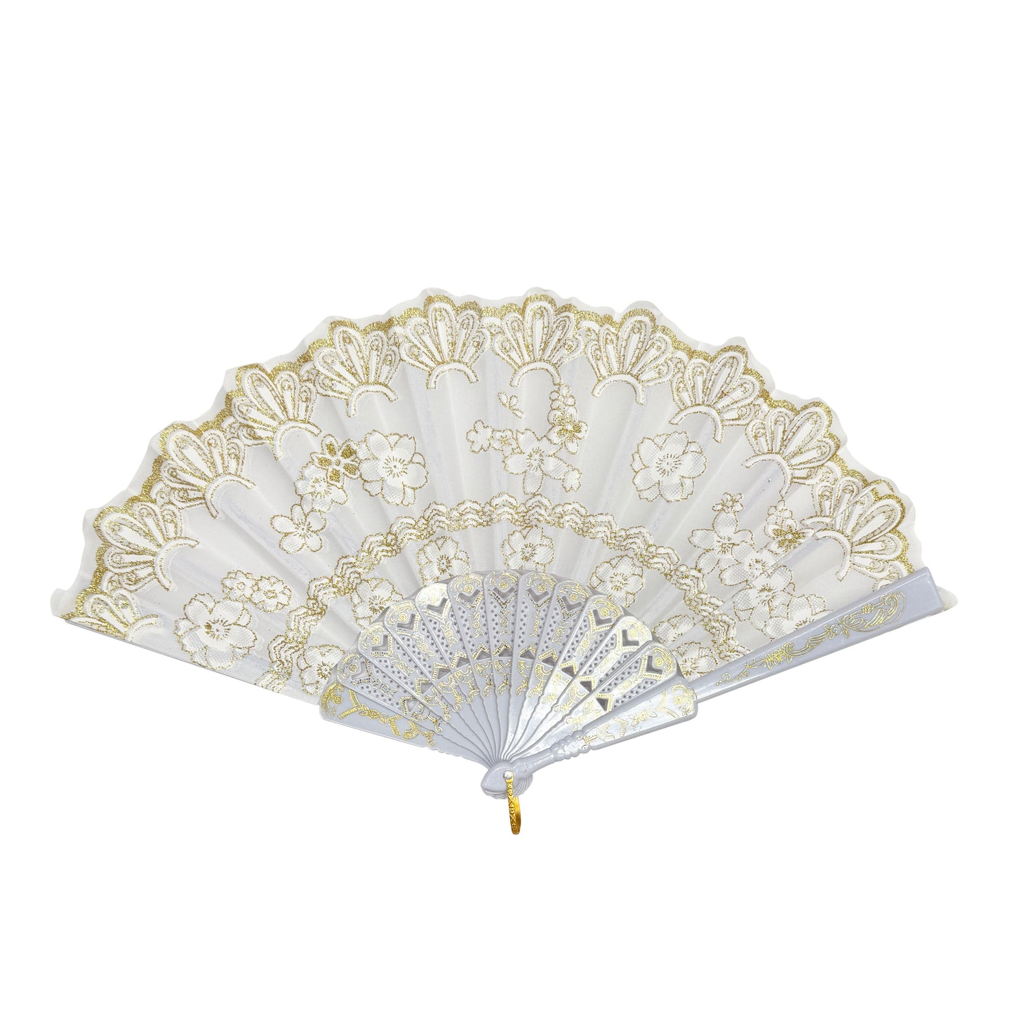 White Folding Fans