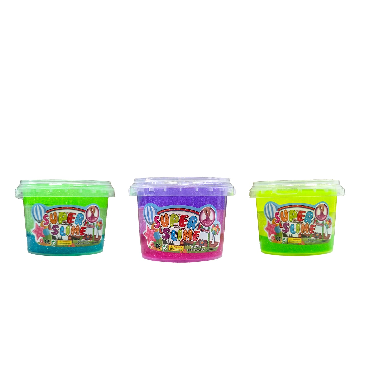 Tri-Color Glitter Slime in >1 lb Tub