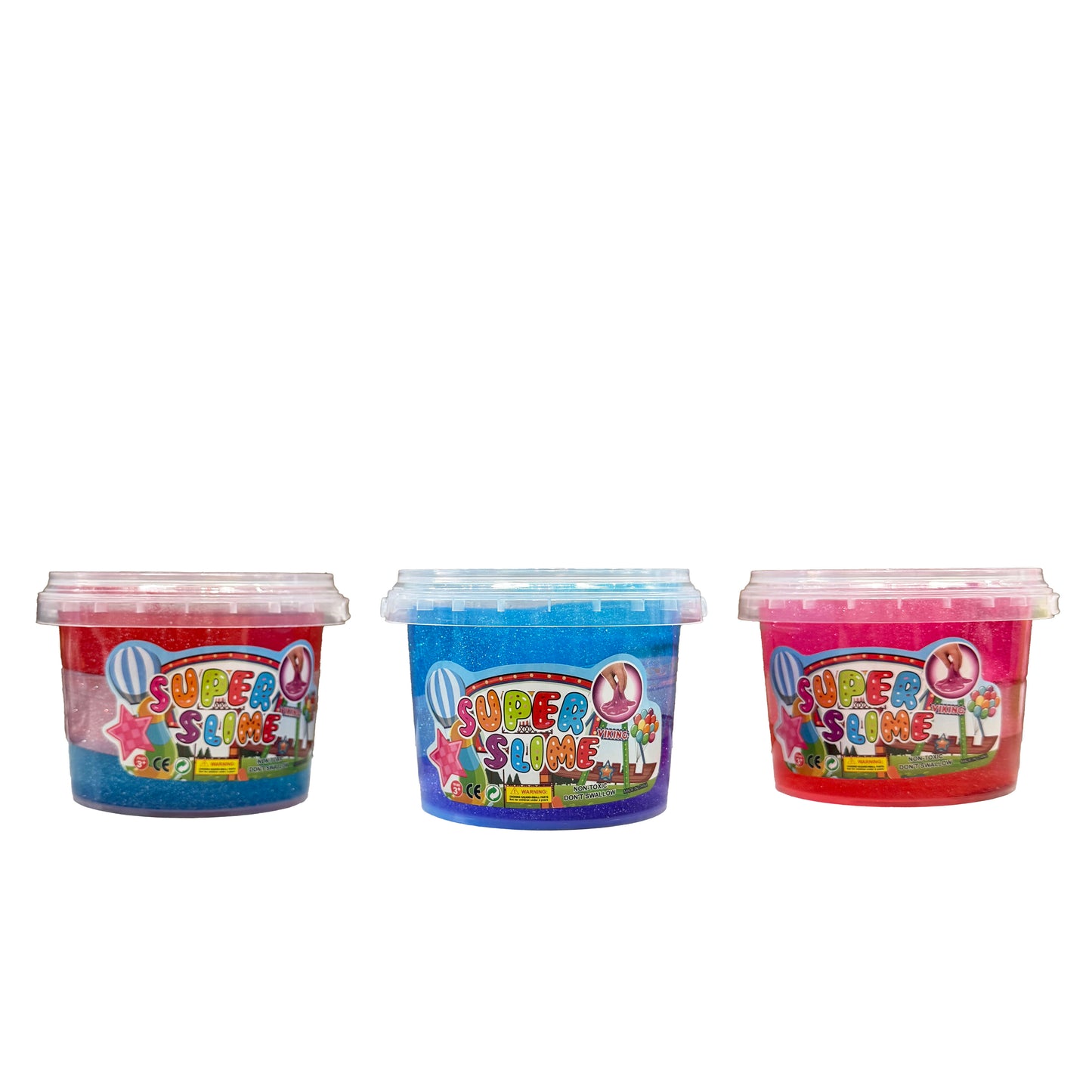 Tri-Color Glitter Slime in >1 lb Tub