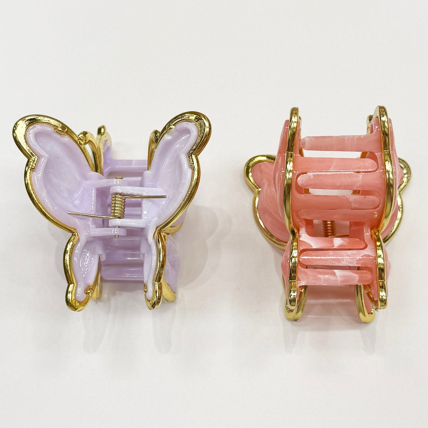 Butterfly Claw Clip with Gold Accents