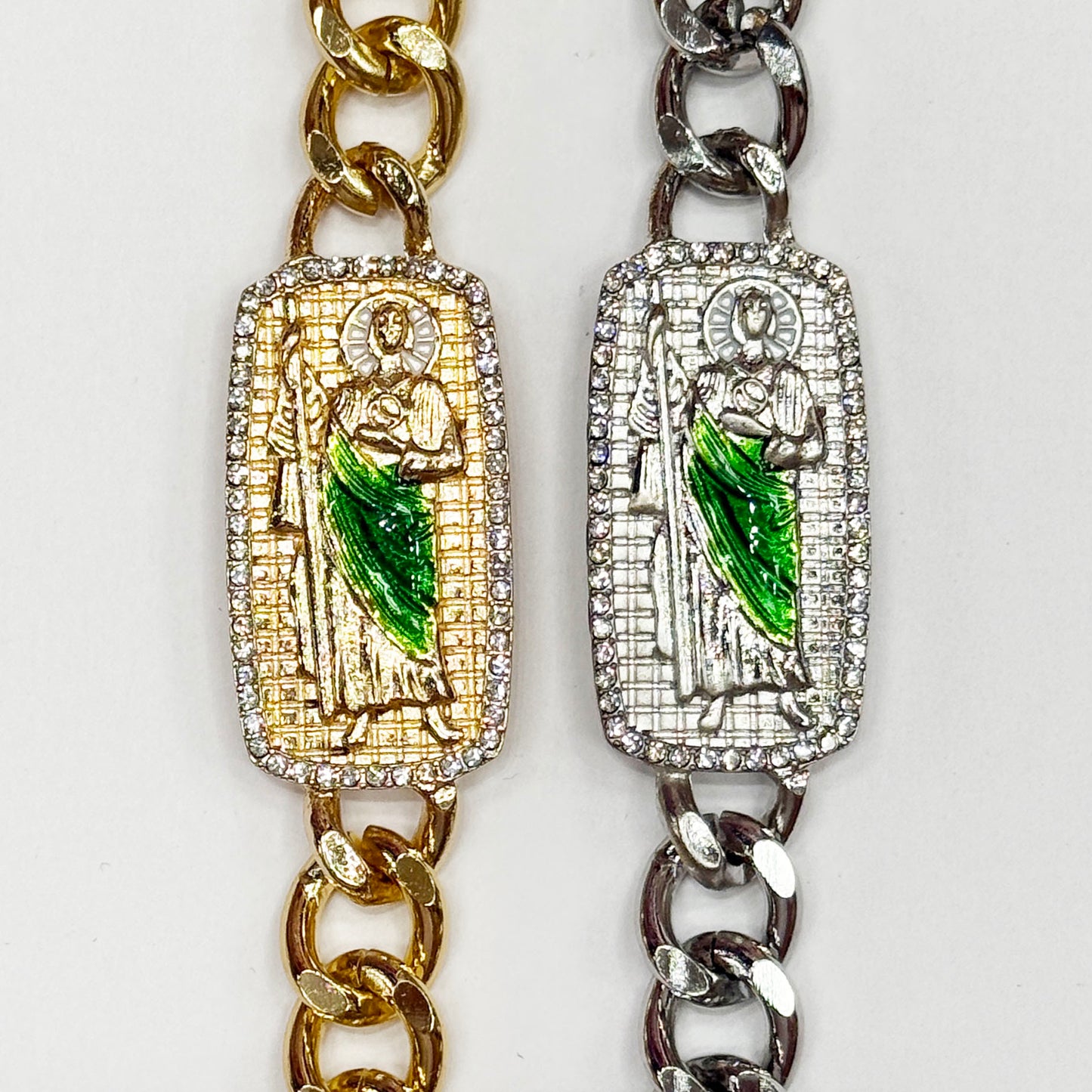 San Judas Chain Bracelet with Pendant