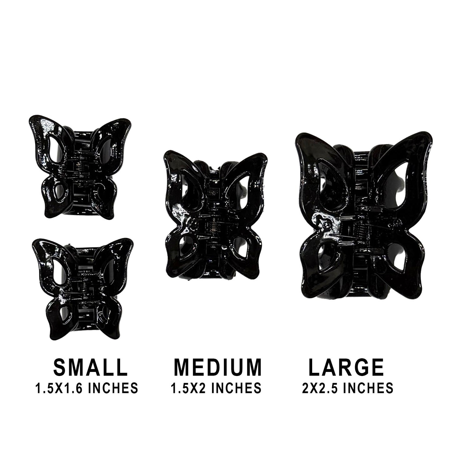 Butterfly Claw Clips - Small Medium or Large