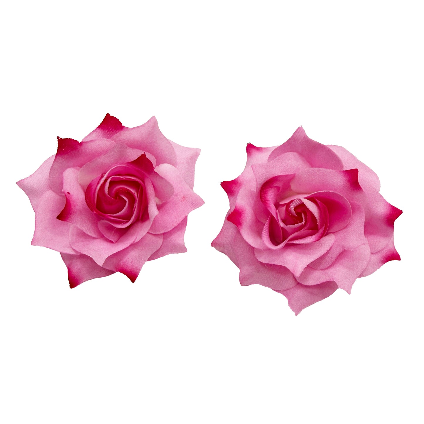 Pair of Small Rose Hair Clips