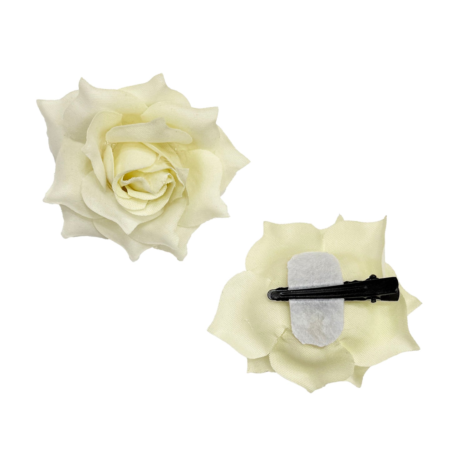 Pair of Small Rose Hair Clips