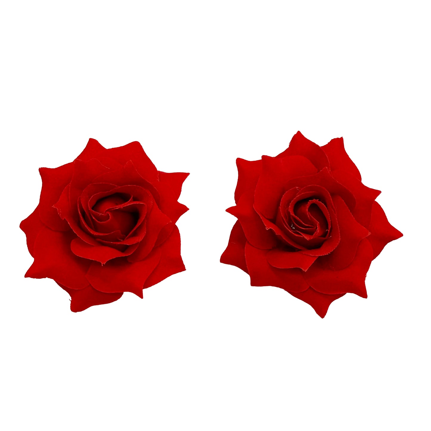 Pair of Small Rose Hair Clips