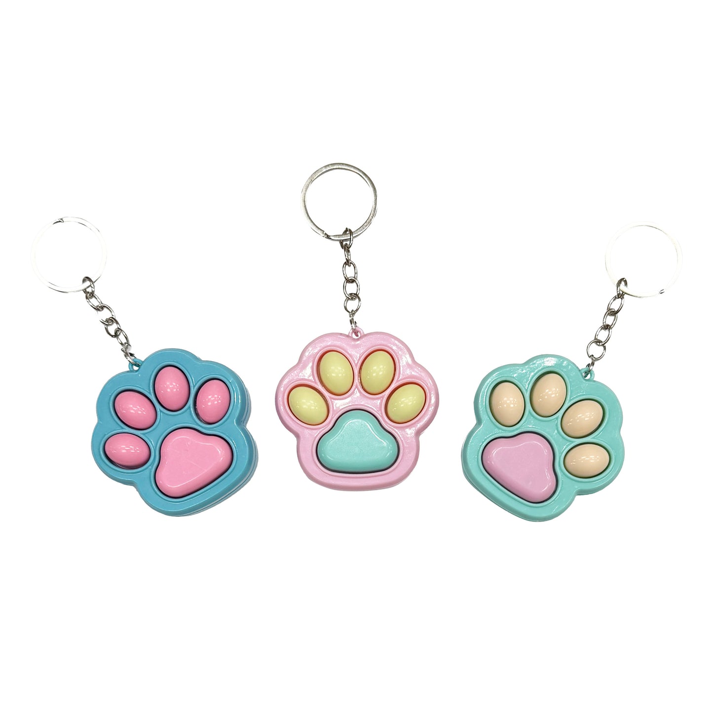 Paw Clicker Fidget Toy Keychain Bag Hanger