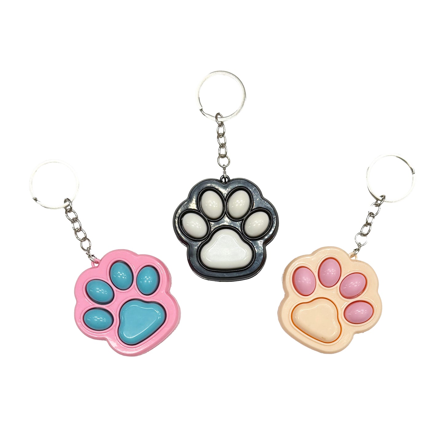 Paw Clicker Fidget Toy Keychain Bag Hanger