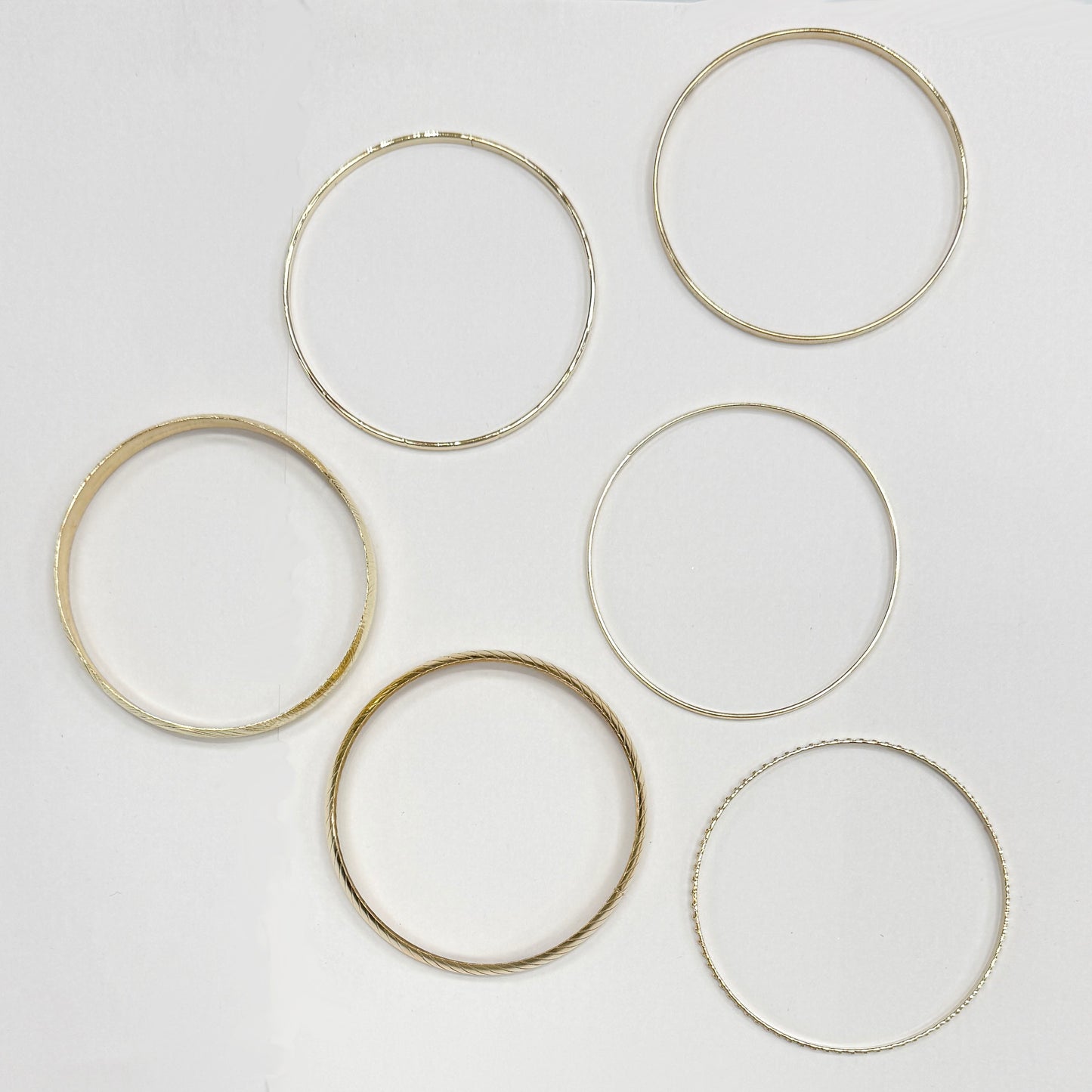 Set of 6 Gold Bangles