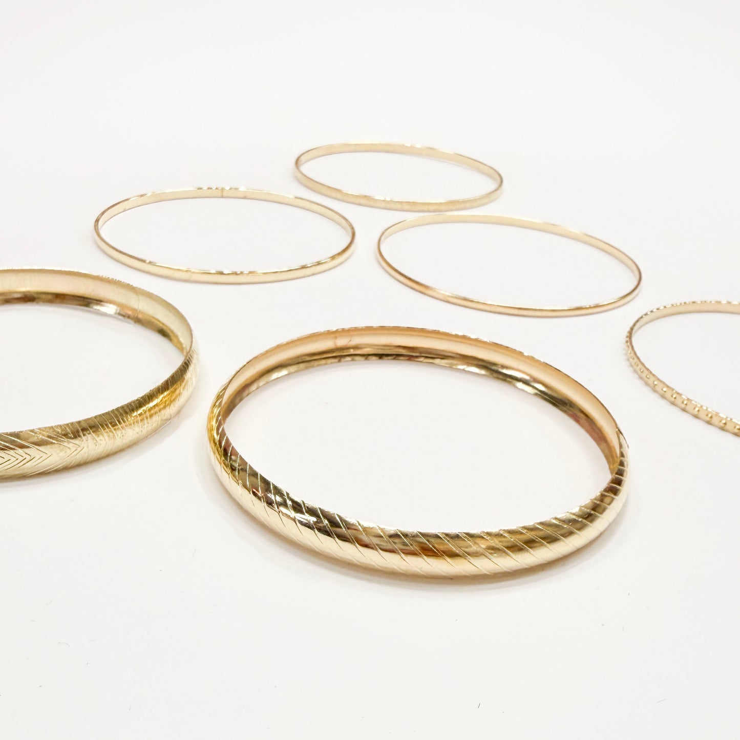 Set of 6 Gold Bangles